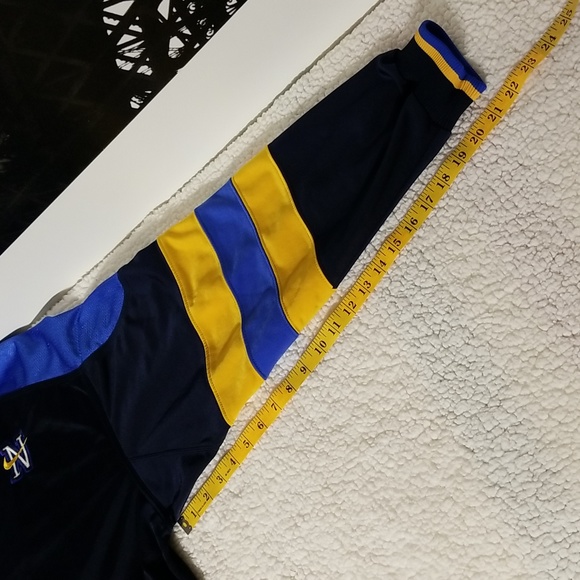 Vintage Nike Spellout Men's Sweater Top / Sz M / Dark blue, medium blue,… - Picture 12 of 17